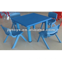 Mesa de estudio plegable de plástico de altura ajustable para niños de escuela infantil y silla